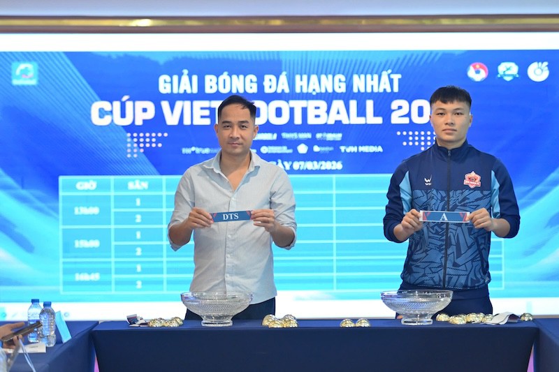 Xác định 2 bảng đấu Giải bóng đá hạng Nhất - Cúp VietFootball 2026