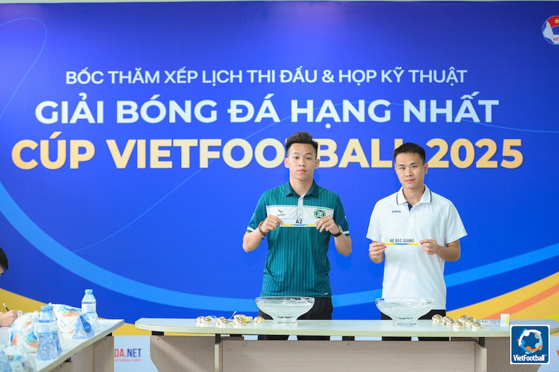 12 đội tranh tài tại Giải bóng đá hạng Nhất – Cúp VietFootball 2025