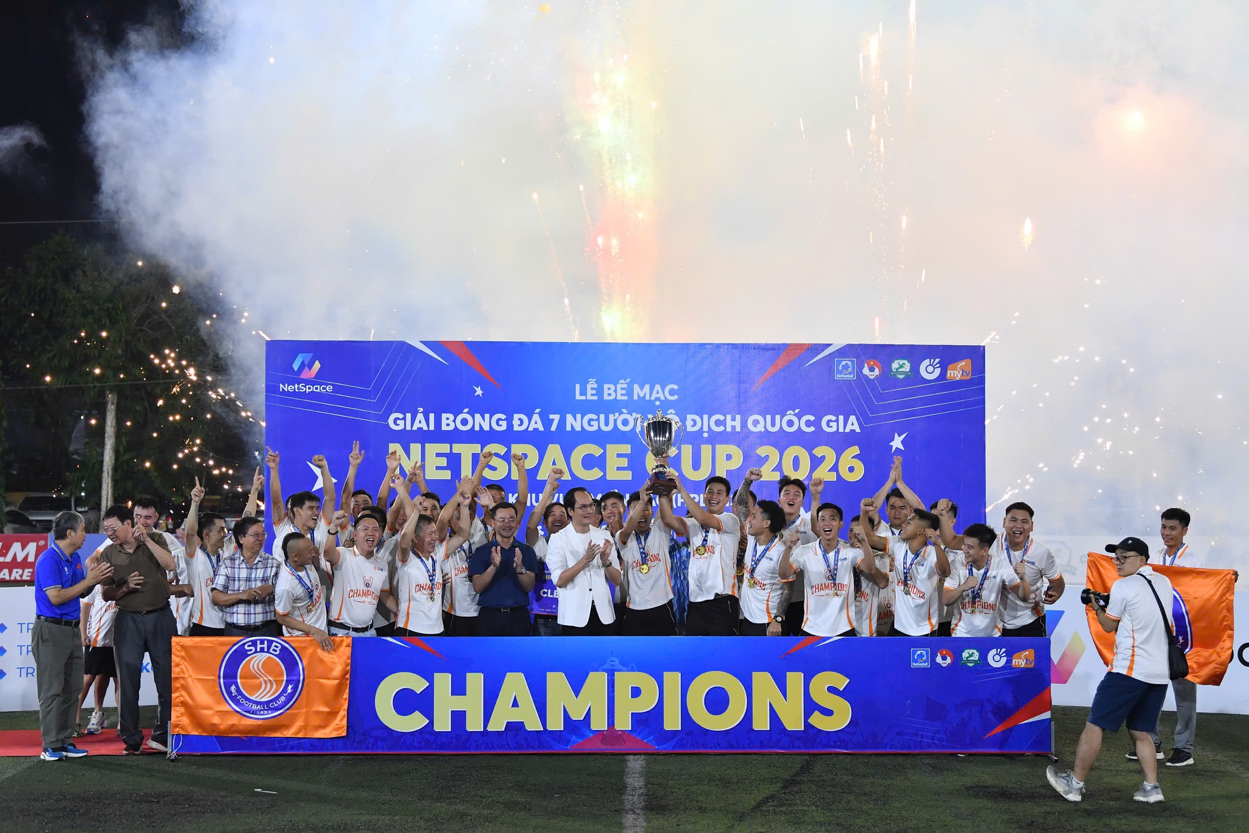 SHB lên ngôi vô địch Giải bóng đá 7 người Vô địch Quốc gia NetSpace Cup 2026 – Khu vực miền Bắc